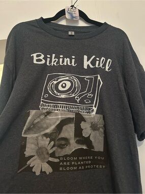 Gildan Charcoal Gray Bikini Kill Graphic Tee
